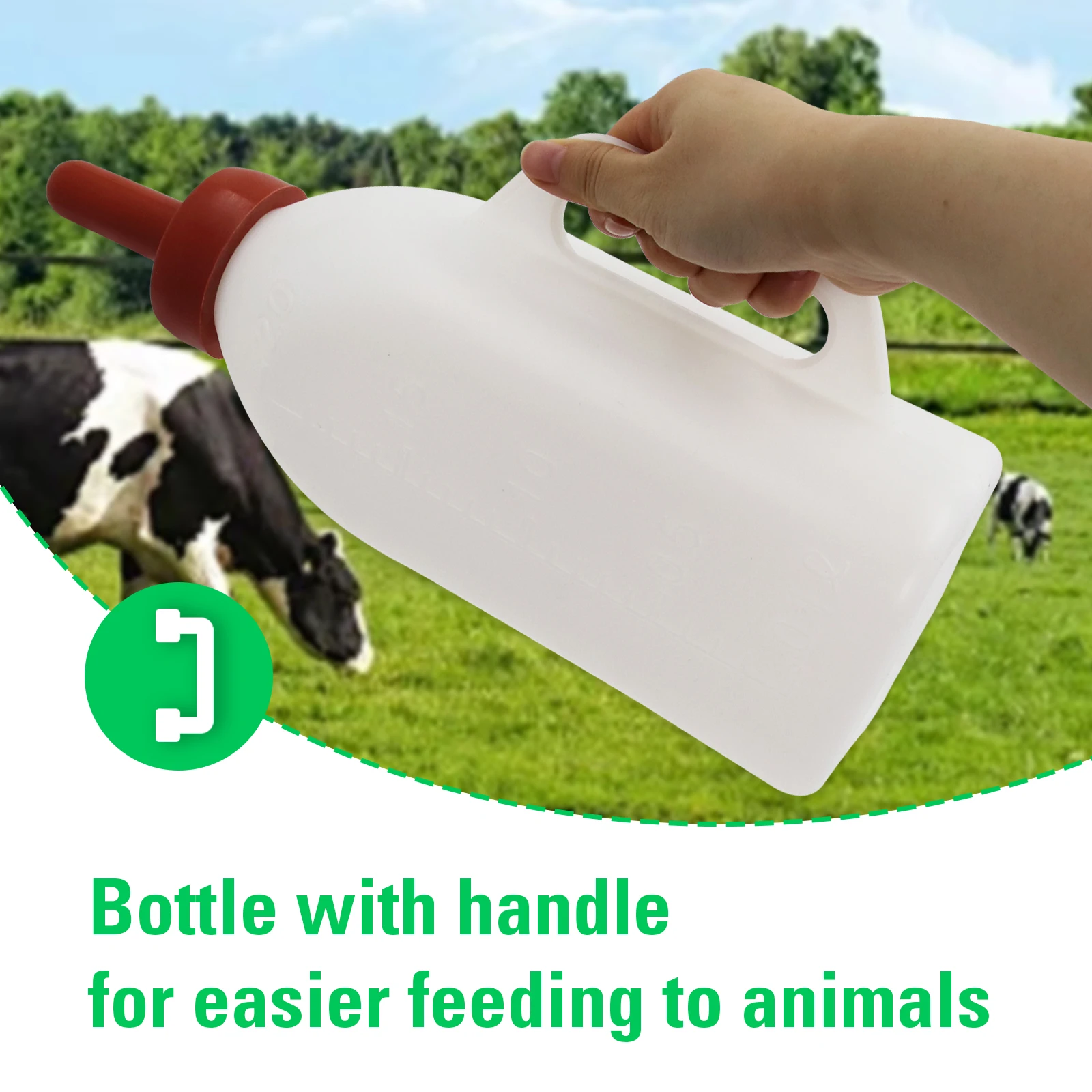 Botol Pemberi Susu Anak Sapi dengan Puting, Tempat Botol Susu Domba, Pengganti Pemberi Susu, Alat Pemberian Makan Ternak, Alat Pemberian Makan Anak Sapi