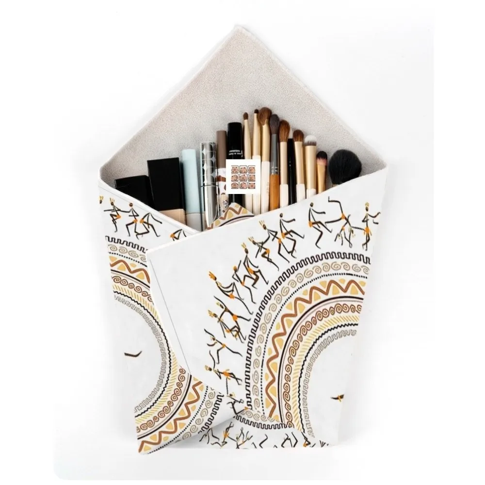 Self-Adhesive Camera Wrap Cloth Reusable Cute Printed Flexible Storage Bag Flexible Portable Inner Sleeve Pouch