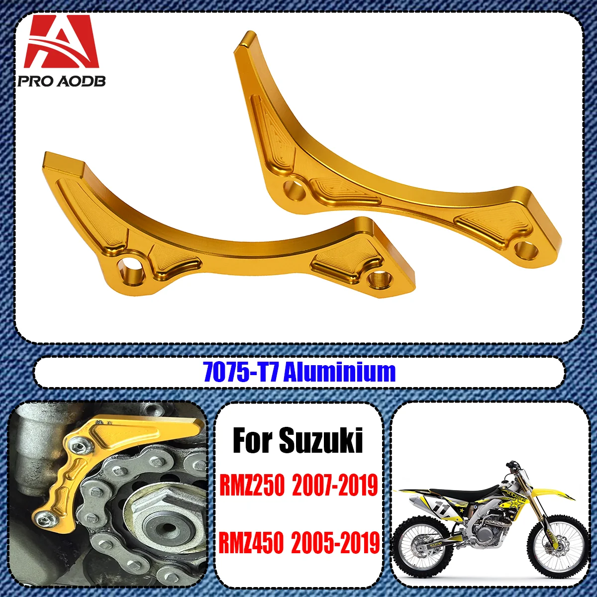 

Motorcycle CNC Sprocket For Suzuki RMZ250 RMZ450 RM Z250 Z450 2005-2013 2014 2015 2016 2017 2018 2019 Cover Guard Case Saver