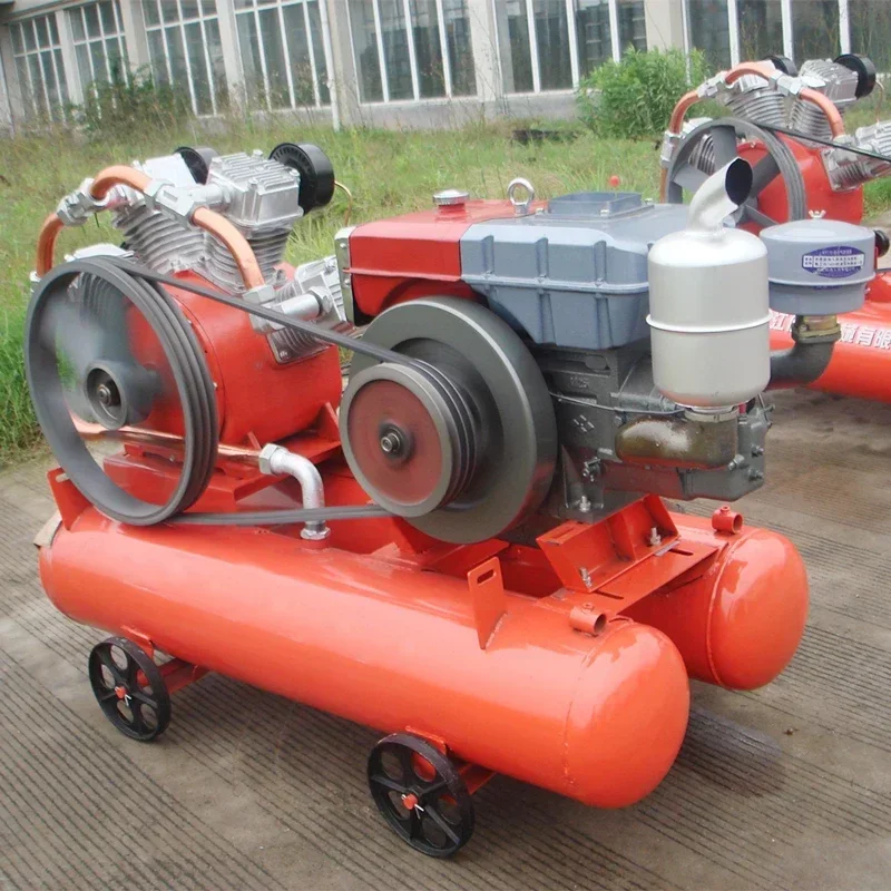 Portable 18.5kw Industrial Air Compressor SF 4.0-5 4 Cylinders Diesels Engine Mining Air Compressor