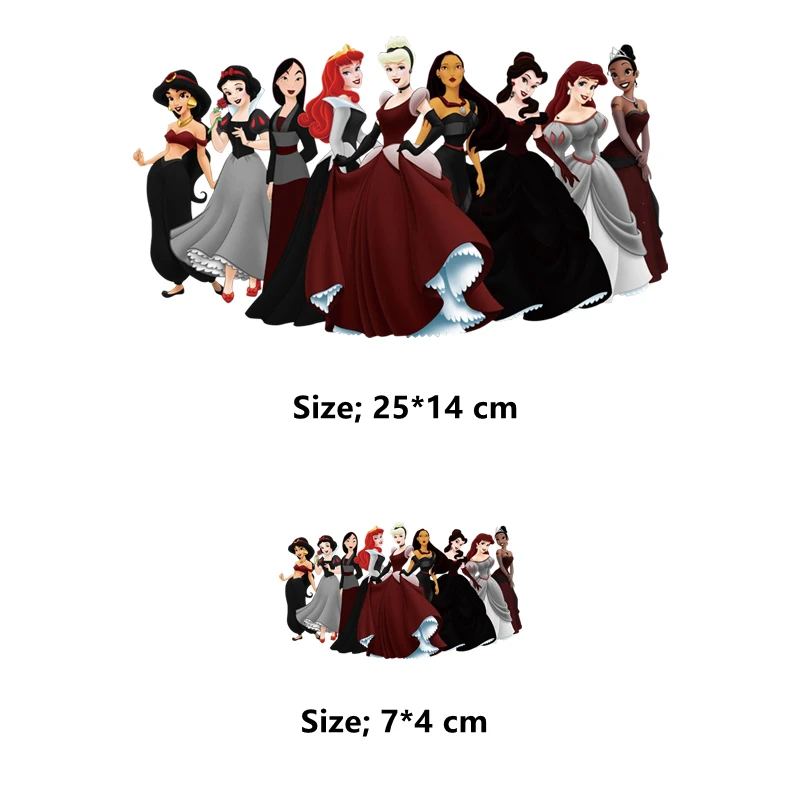 Disney Maleficent custom patch Ursula/Cruella iron on transfer thermo-stickers for children clothes applique