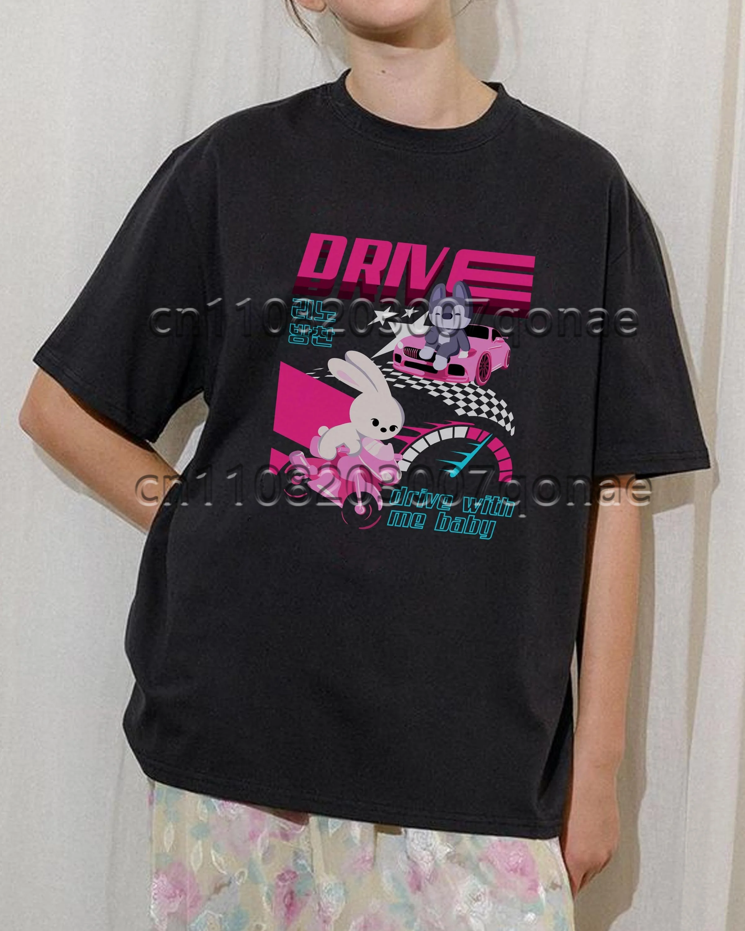 DRIVE WITH MY BABY Unisex Jersey 2026 KPOP Concert Sport Casual T-shirt Fan Gift Streetwear Oversize Short Sleeve Men's T-shirt