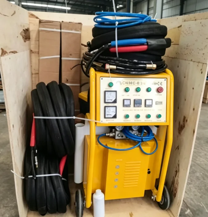 CE-certified Cost-effective Mobile Polyurethane Foam Spraying Machine for House Wall Insulation