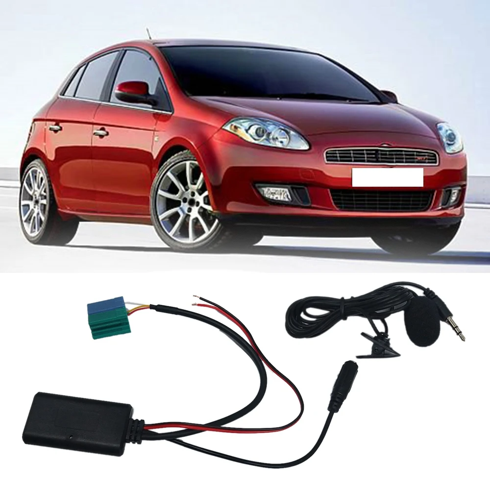 Módulo Adaptador de Audio Inalámbrico Bluetooth ABHX para Auto, Cable AUX BT5.0 para Kit Cavo Fiat Bravo VISTEON Radios 2007