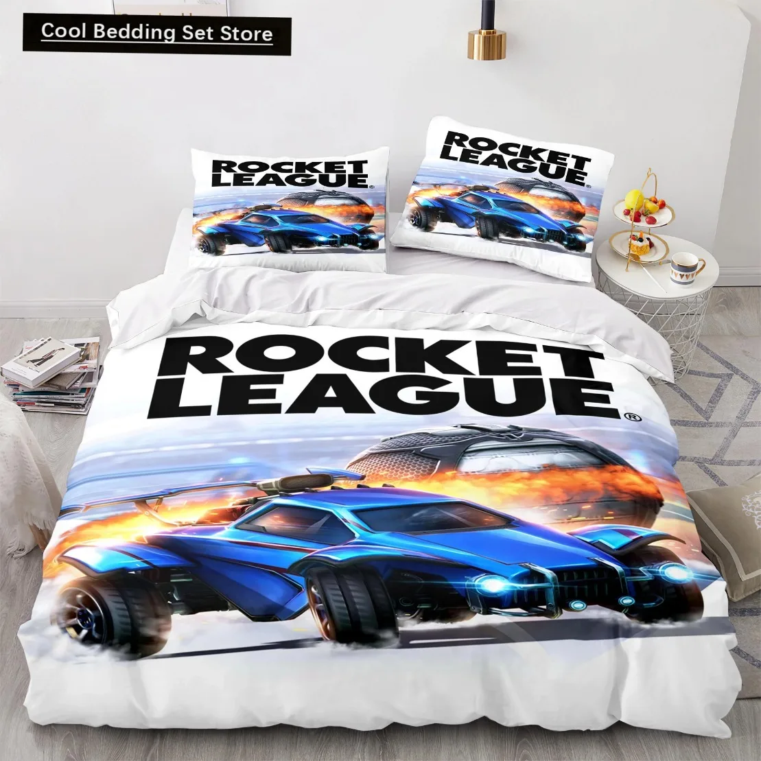 Ensemble de literie Racing Car Bedding Set, Twin Size, Burning Flame,3D Sports Car, 202 lon Cover, Literie, King, 3Pcs