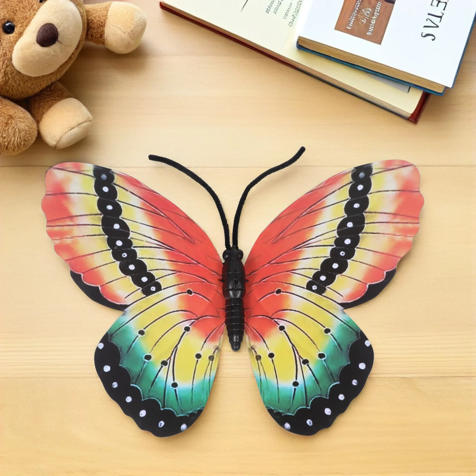 5Pcs Butterfly Dance Props Elegant 40cm Lightweight Kids Handheld Decorations Party Stage Performance Wedding Supplies