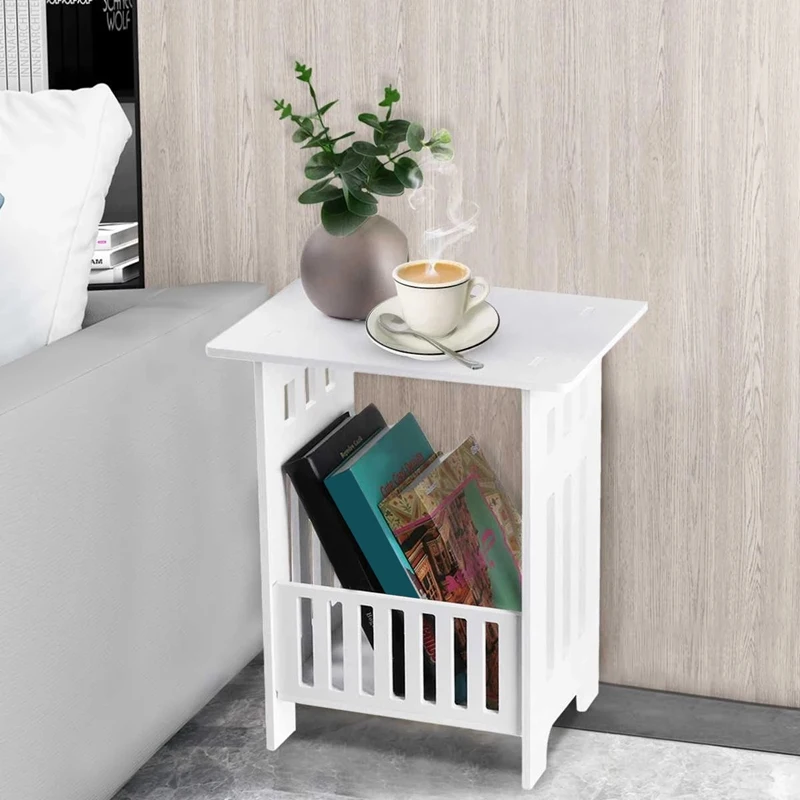 Nordic Modern Style Coffee Book Table Bedside Table Mini Bedside Tea Table Home Furniture Storage Night Table