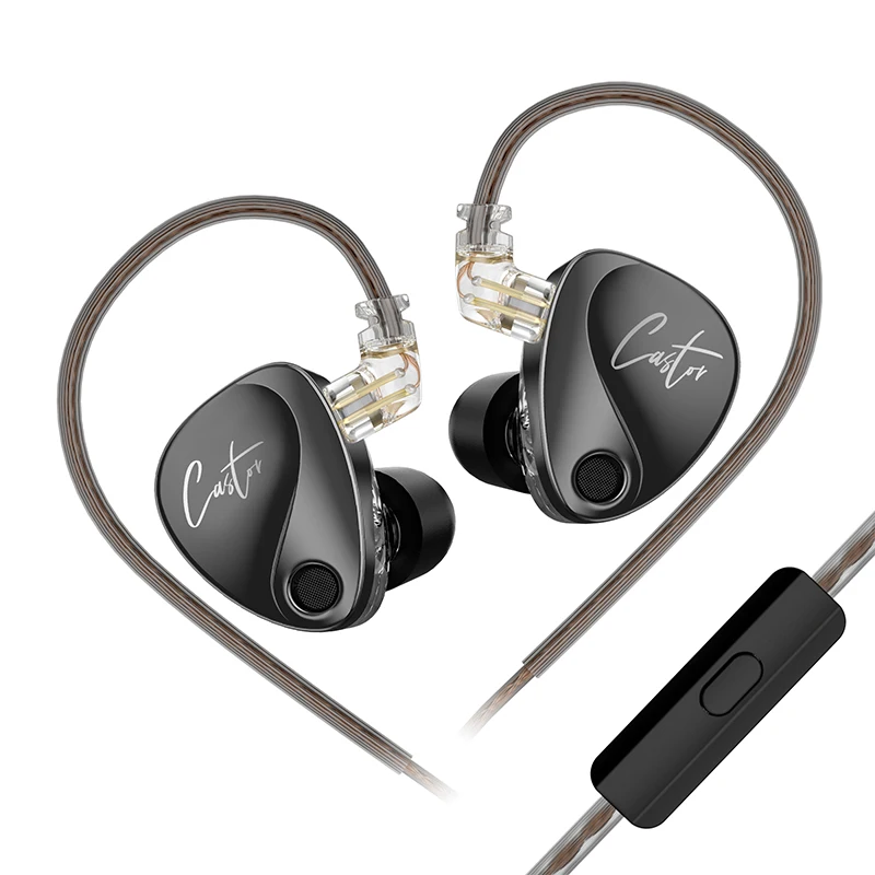 NIEUWE KZ Castor In Ear HiFi Oortelefoon 2DD Dynamische High-end Afstembare evenwichtige armatuur Oortelefoon Monitor Hoofdtelefoon Annuleren Oordopjes