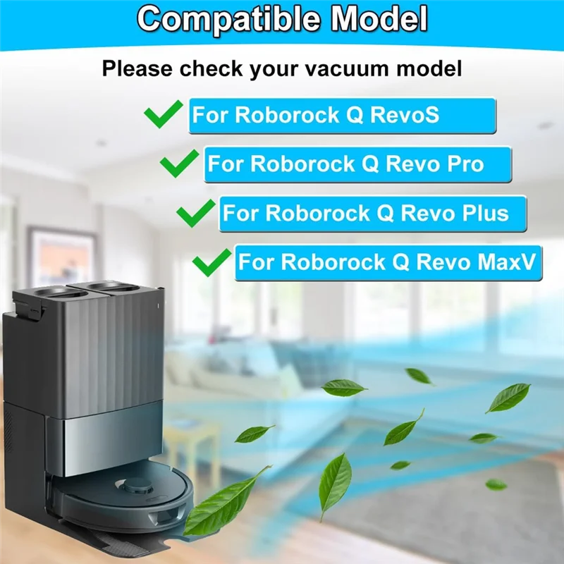 Zubehör-Set Ersatz für Roborock Q Revo S/Qrevo Maxv/Qrevo Pro/Qrevo Plus Staubsaugerteile