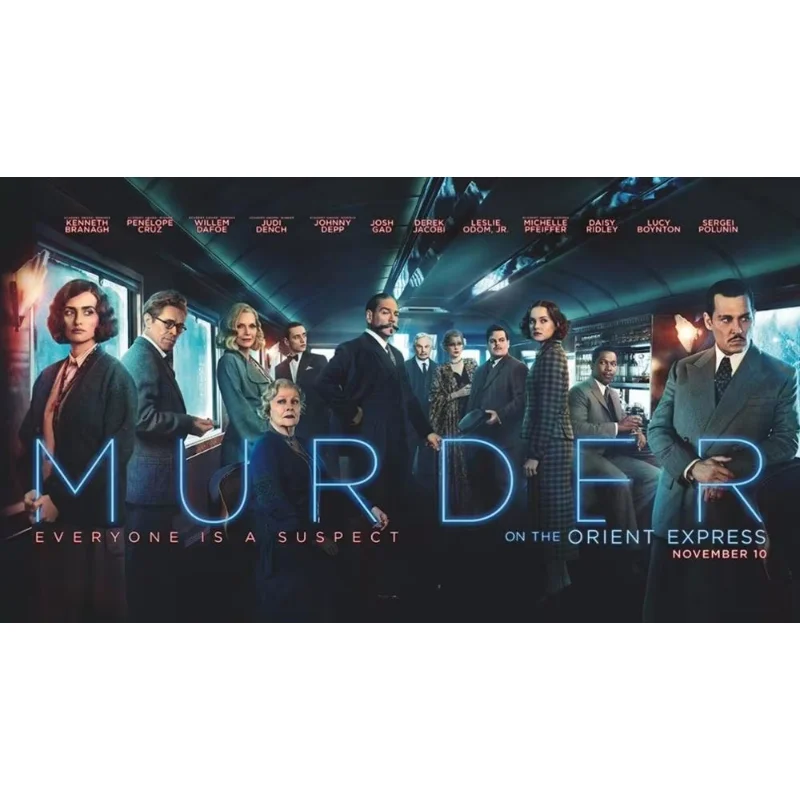 Murder on the Orient Express 2 Silk Fabric Wall Poster Art Decor Sticker Bright