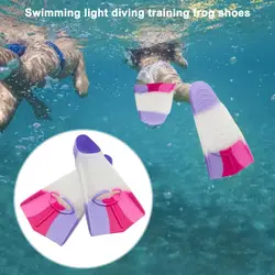 Beginner Swim Fins Silicone Swimming Fins for Children Adults Flexible Swim Flippers with Storage Bag Training Tool for Leg