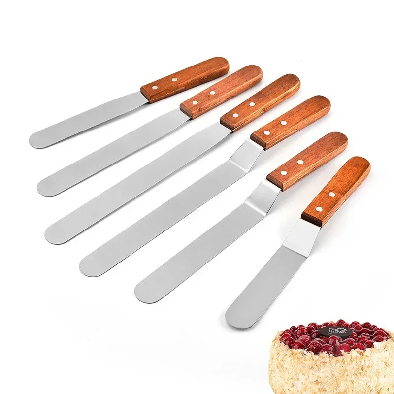 

6/8/10/12 Inch Stainless Steel Cream Icing Frosting Spatula for Cake DIY Cake Decorating Tools Utensils Accessories