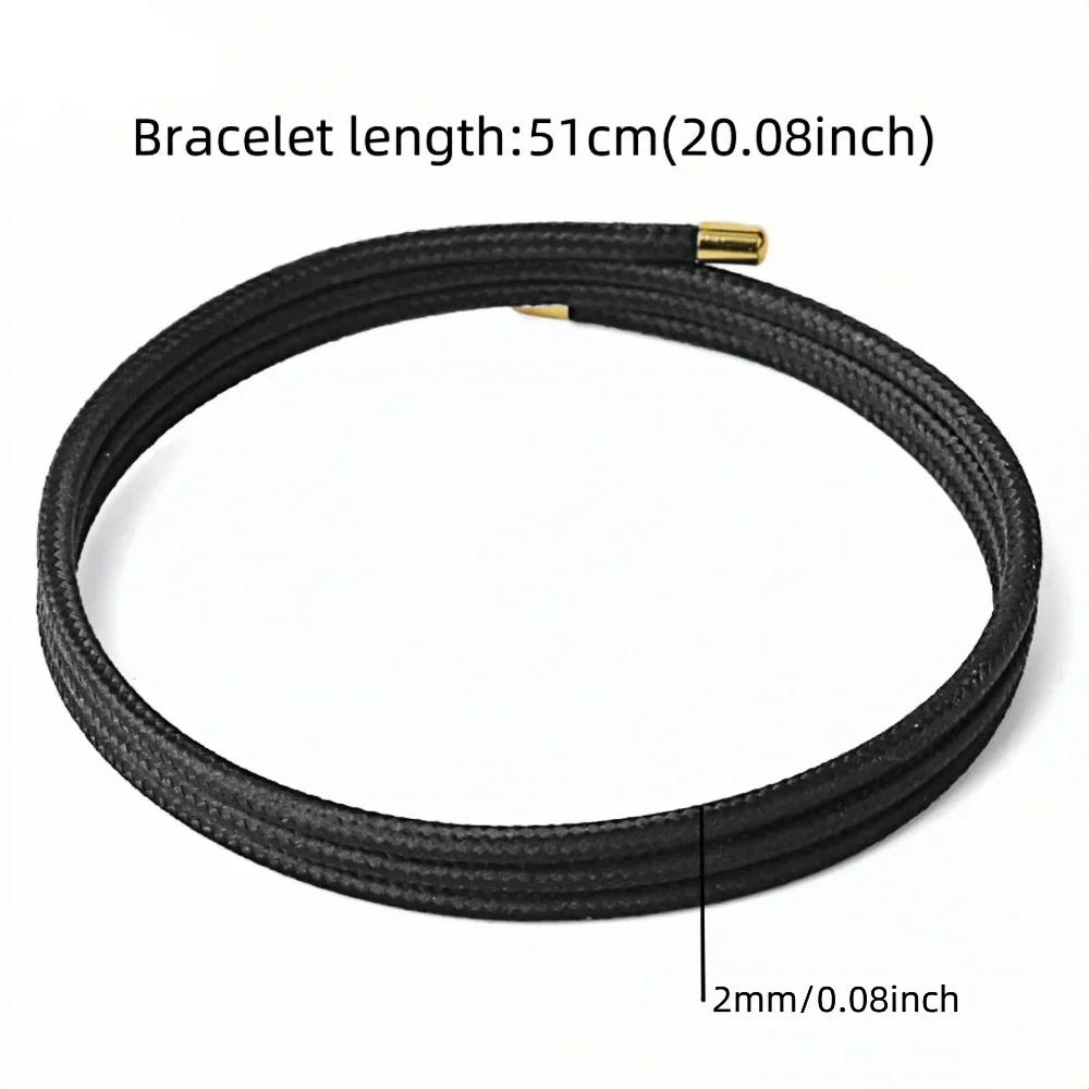 5pcs/Lot Multicolor Magnetic Rope 27cm 51cm 58cm Adjustable Magnet Milan Rope Bracelet  Necklace DIY Jewelry Making Accessories