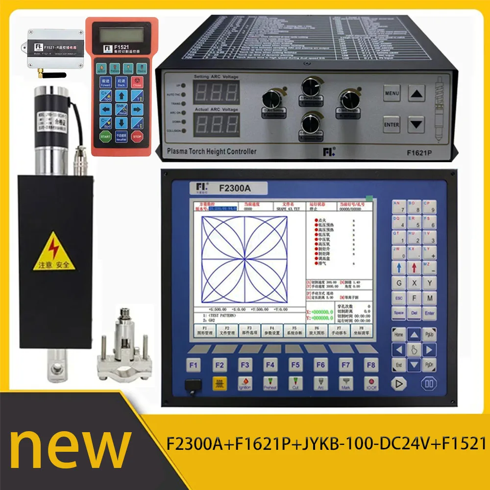 

F2300A plasma controller kit+F1621P arc voltage regulator CNC system THC+elevator kit JYKB-100-DC24V-T3+F1521