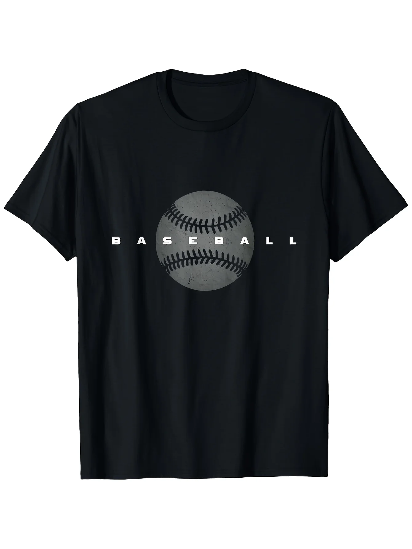 Baseball T-Shirt Suitable for Men and Women, Outdoor Short-Sleeve T-Shirt, Suitable for All Seasons, Ready-To-Wear, Sizes S-Xxl, Same Style for Men and Women, 2025 Summer Short-Sleeve Printed T-Shirt, Pure