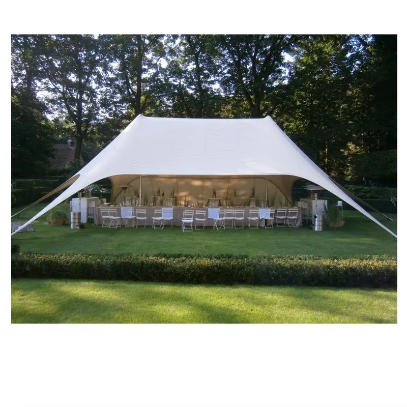 

YTYIN Double Pole Waterproof Star Shaped Marquee Wedding Tents For 50 Seated