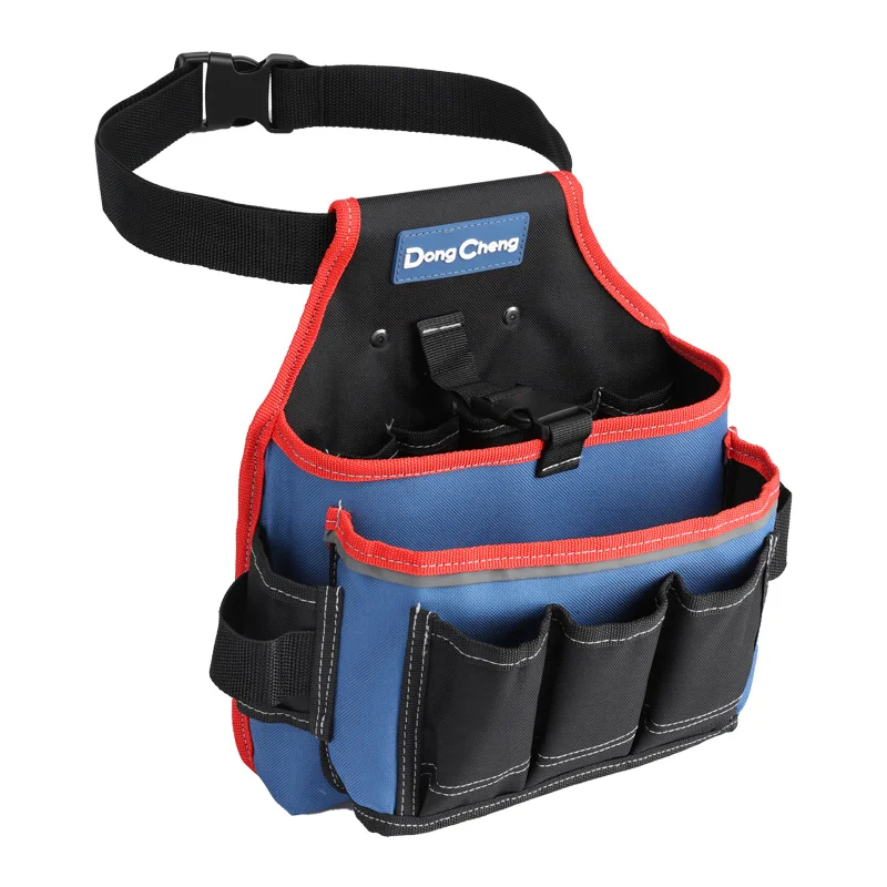 

Large Capacity Portable Electrician Tool Multifunctional Waist Bag, Durable Oxford Cloth Pouch Drill Wrench Screwdr Bits Parts