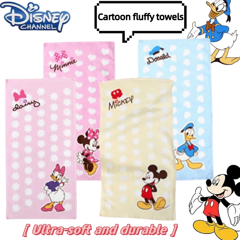 

Disney Mickey Minnie Donald duck Daisy Cartoon Cute Kawaii Children's Face Towel Creative Anime 2D Cotton Soft Face Towel Gift