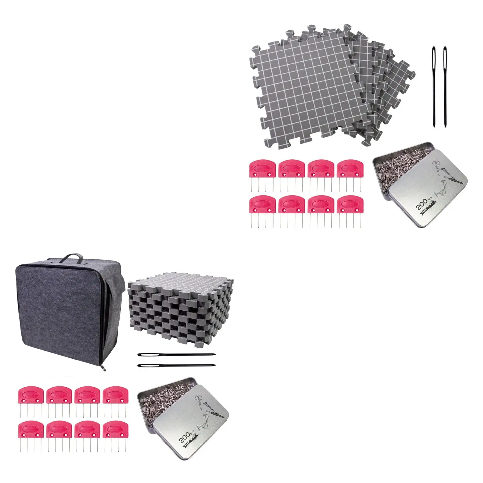 Örgü için Engelleme Paspaslar 200 Adet T Pimleri Taşınabilir Engelleme Panoları Izgaralar ile Acemi Örgü Sevgilisi Nakış DIY Hediye