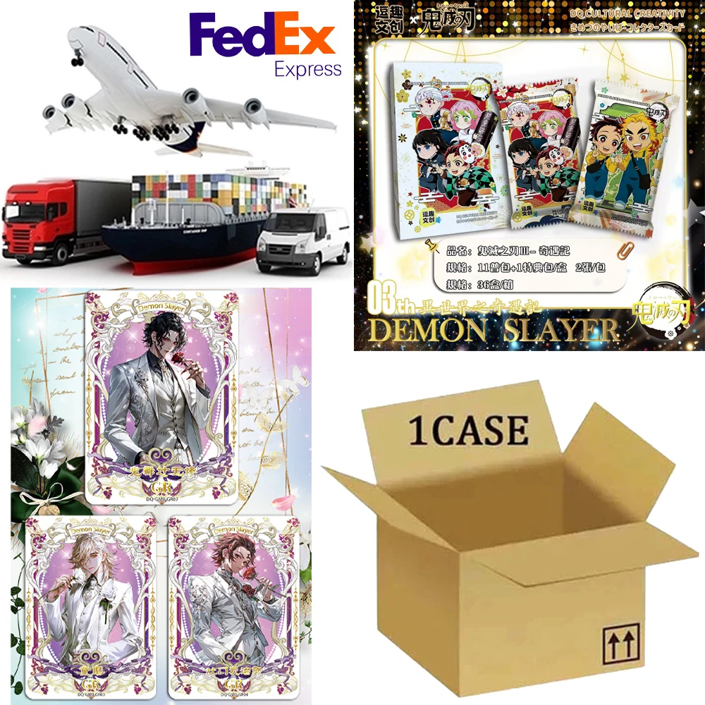 DOUQU Demon Slayer Wave 3 Collection Card Hobby Game Card ACJ CCG TCG  Doujin Booster Box Kids Toy Birthday And Christmas Gifts