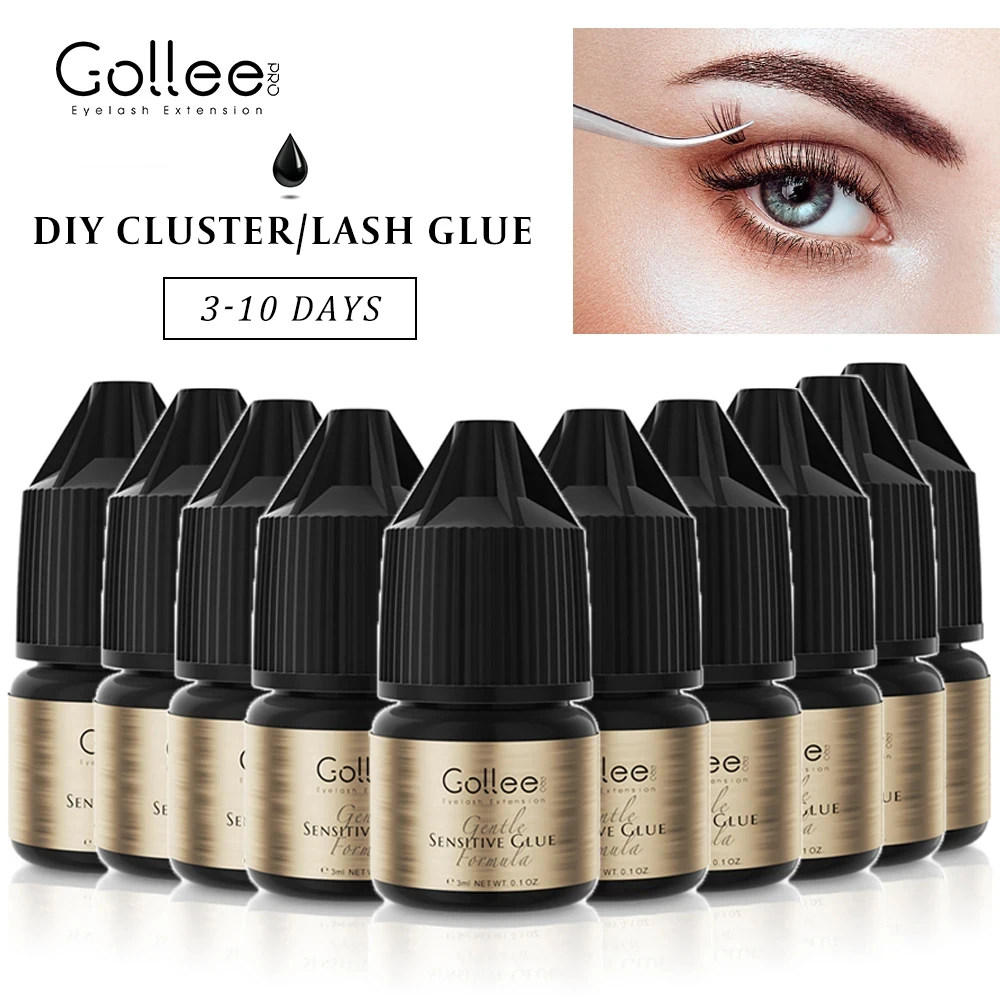 

10 шт., ресницы для наращивания, 3 мл