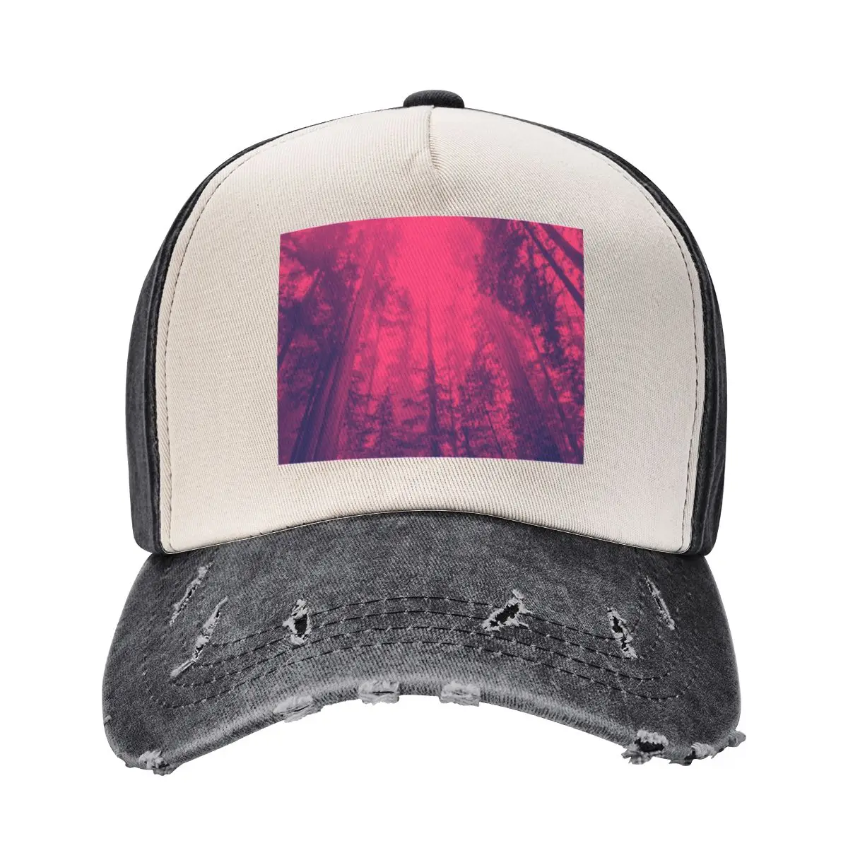 Purpur Wald Baseball Cap Visier Sonnenhut Rugby Frauen Strand Visier Männer