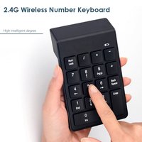 Hot 2.4G Wireless Keyboard 18 Keys Digital Number Keypad for Accounting Finance Mini Numeric Smart Keypad For Laptop Notebook