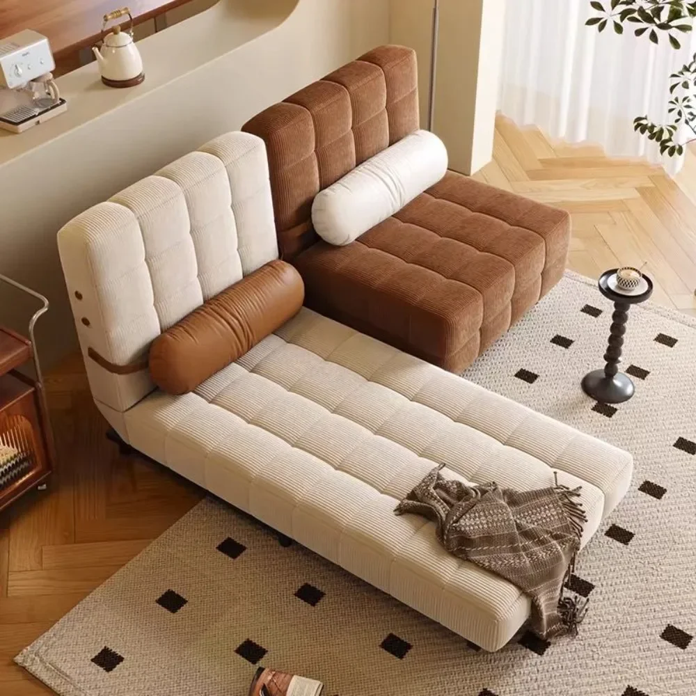 

Retro single foldable sofa bed Small apartment Internet celebrity living room multifunctional sofa bed dual-purpose 2024 new