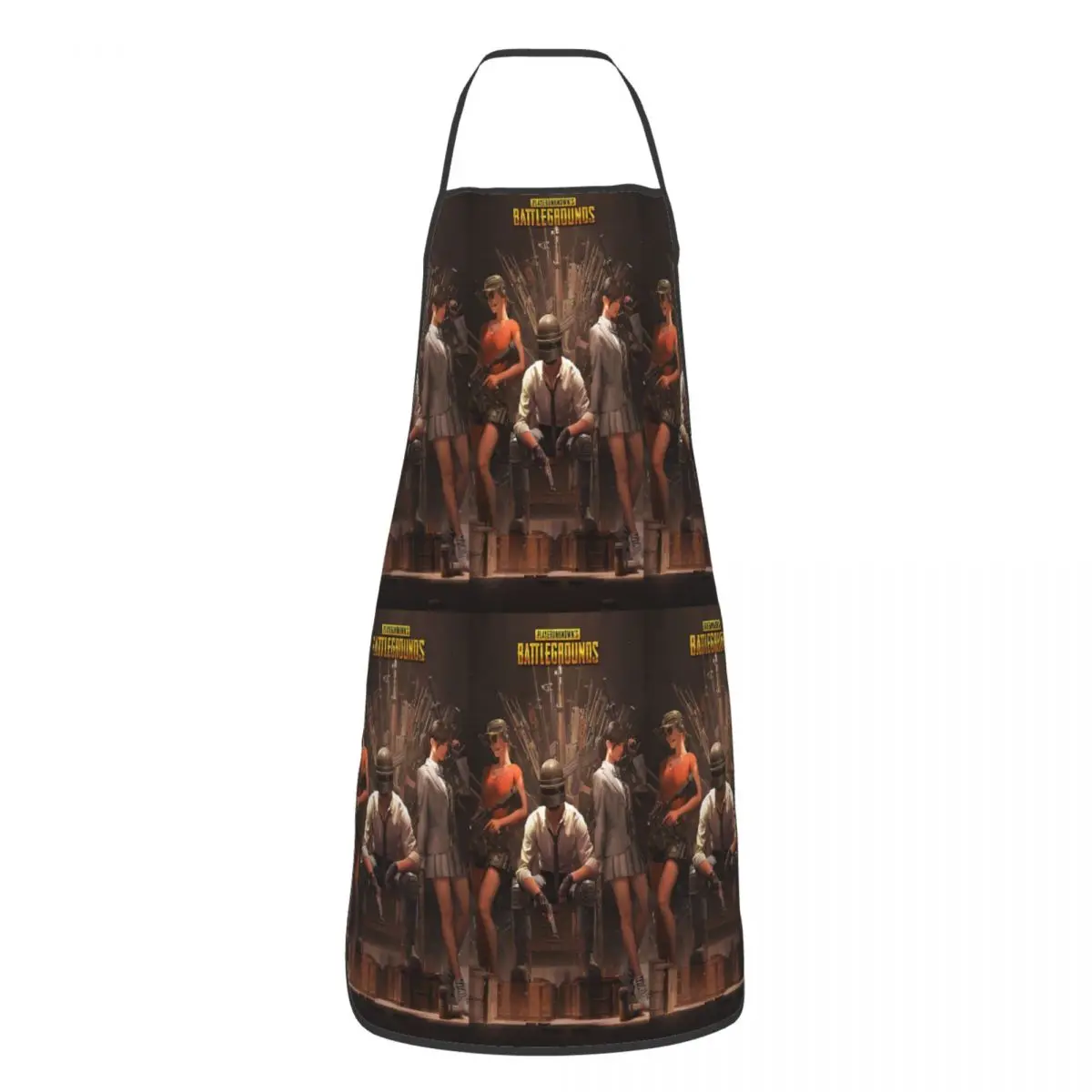 Pubg Battlegrounds Shooting Game Apron Chef Cooking Tablier Waterproof Bib Kitchen Cleaning Pinafore for Women Men Painting