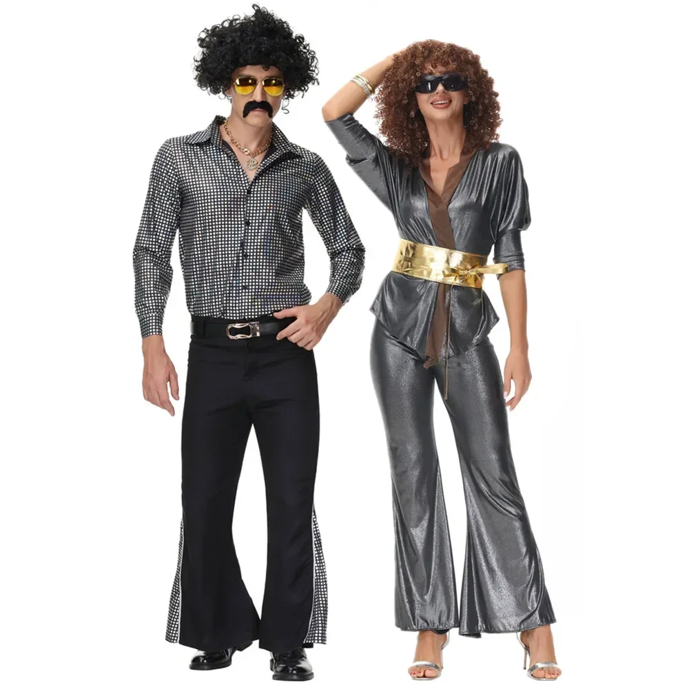 

Halloween Retro 60s 70s Hippie Rock Disco Cosplay Costume