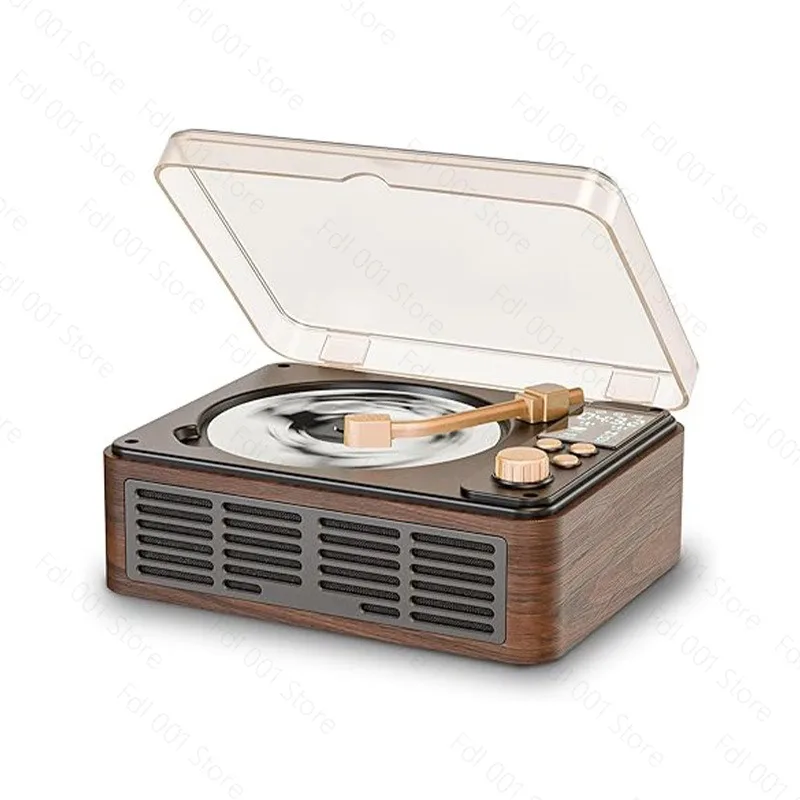 Retro Portable Bluetooth CD Player Prenatal Education English Learning CD Player