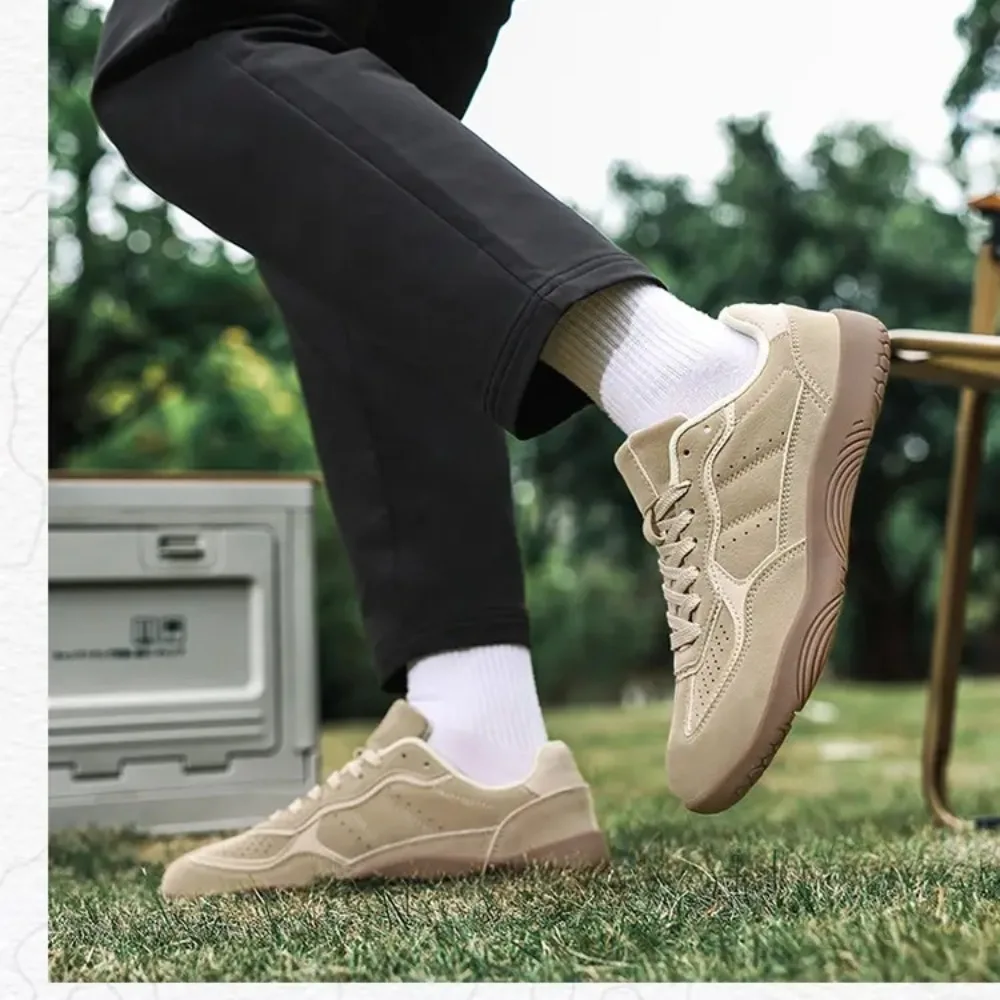 2026 ماتي جلد البقر الربط ولون مطابقة تنفس أحذية رياضية حذاء مسطح امرأة جديدة 2024 الدانتيل يصل تنوعا حذاء رياضة كاجوال #4