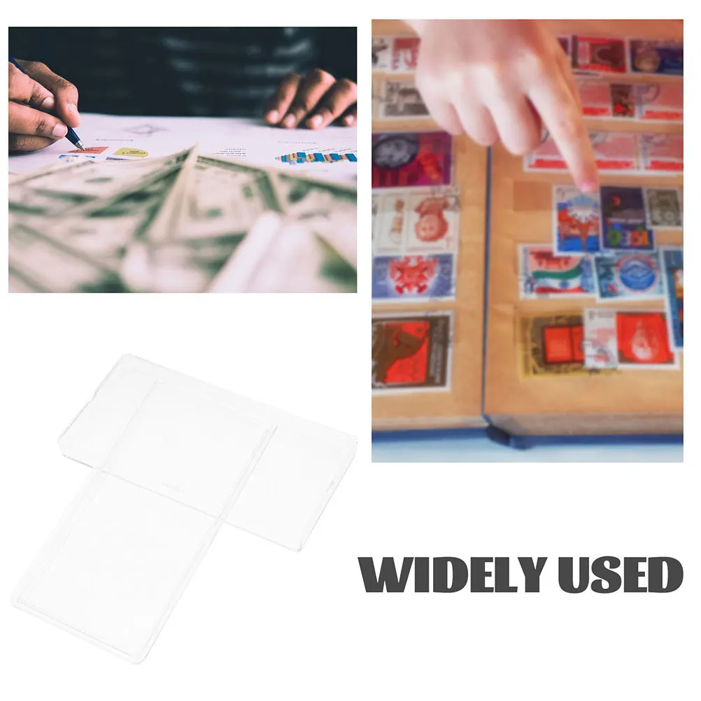 3 قطعة حاملي الأوراق النقدية الأكمام البلاستيكية الشفافة حالة جمع النقدية 100 ملاحظة حماية أصحاب المال الورقية واضحة #4