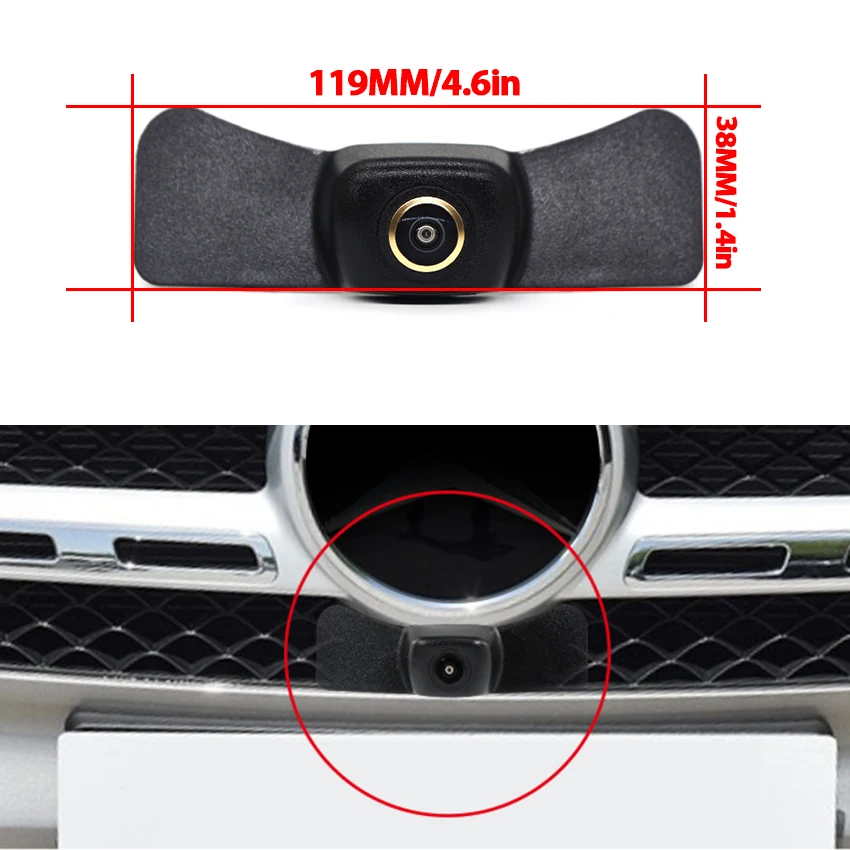 Golden AHD Vehicle Front Side View Camera CCD FishEye 170° Lens For Mercedes Benz GLB Class X247 GLB180 GLB200 GLB 250 GLB35