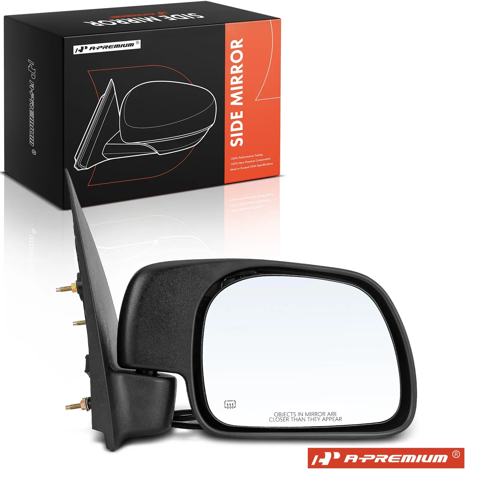 A-Premium Passenger Side Power Door Mirror for Ford F-250 Super Duty F-350 Super Duty F-450 Super Duty F-550 Super Duty 99-07