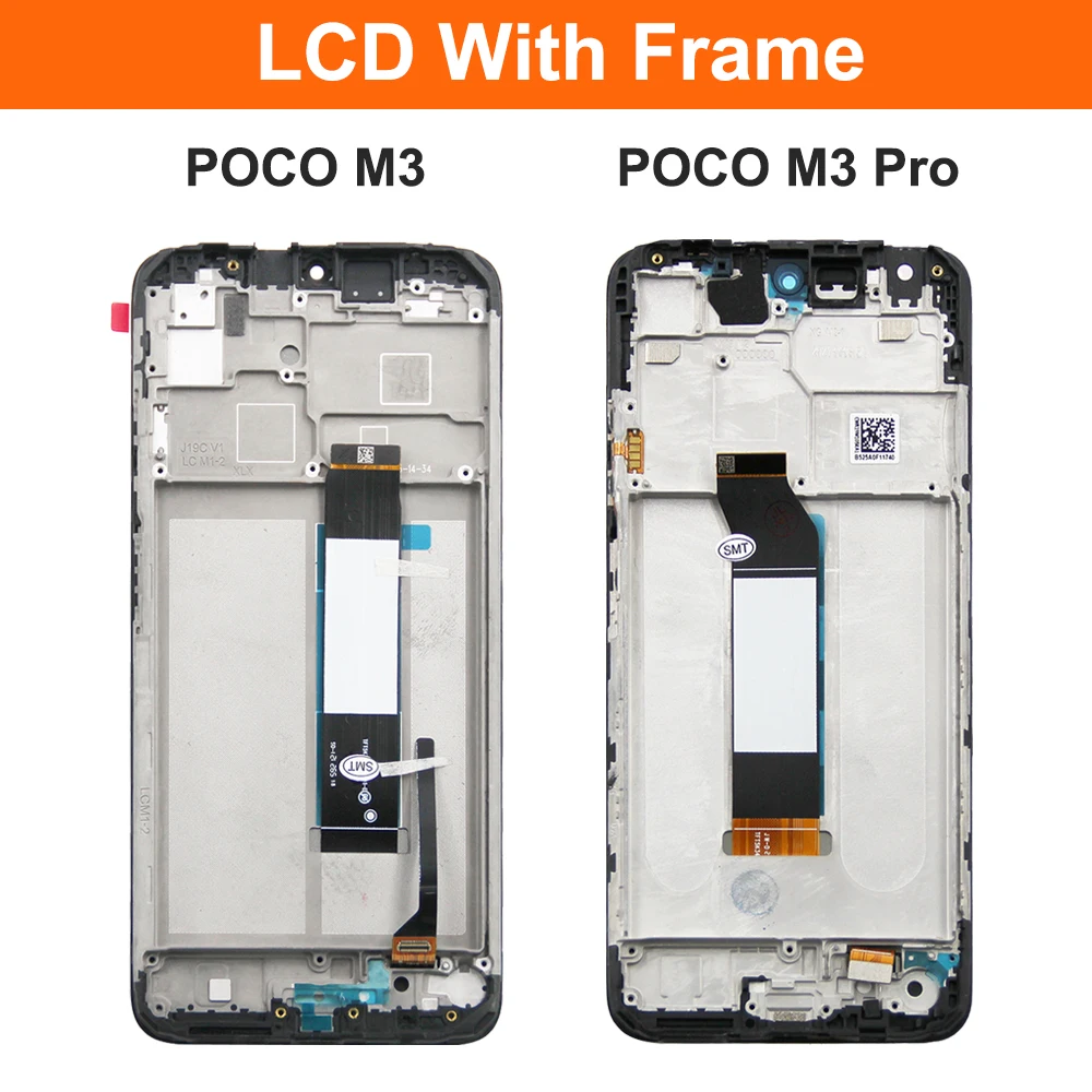 6.53 \'\'Per Xiaomi Poco M3 Display LCD Touch Panel Digitizer Per Poco M3 Pro LCD M2010J19CG M2010J19CT Display