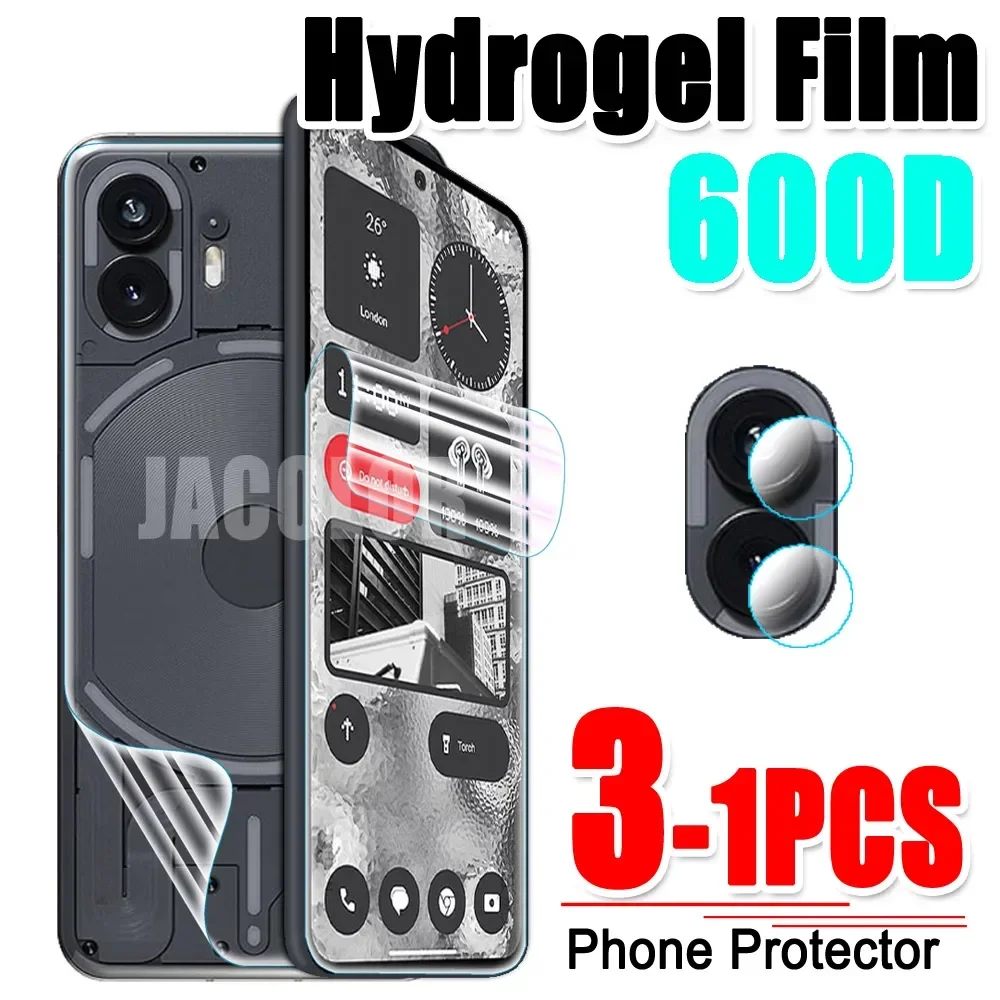 1-3PCS Hydrogel Film For Nothing Phone (2) Two (1) One 2 1 A063 A065 6.55 Inches Camera Lens For No Thing One Two Back Protetor