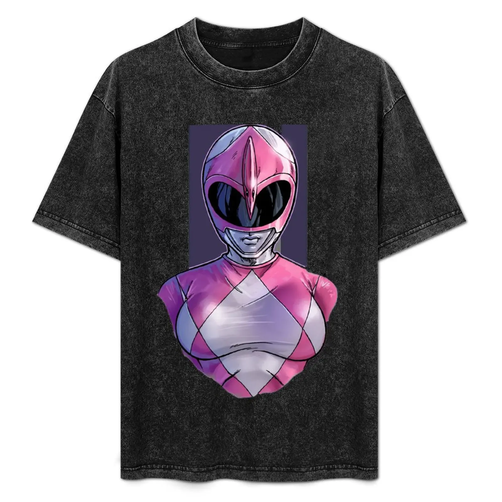 The Pink Ranger T-Shirt man clothes blue archive quick drying mens fashion