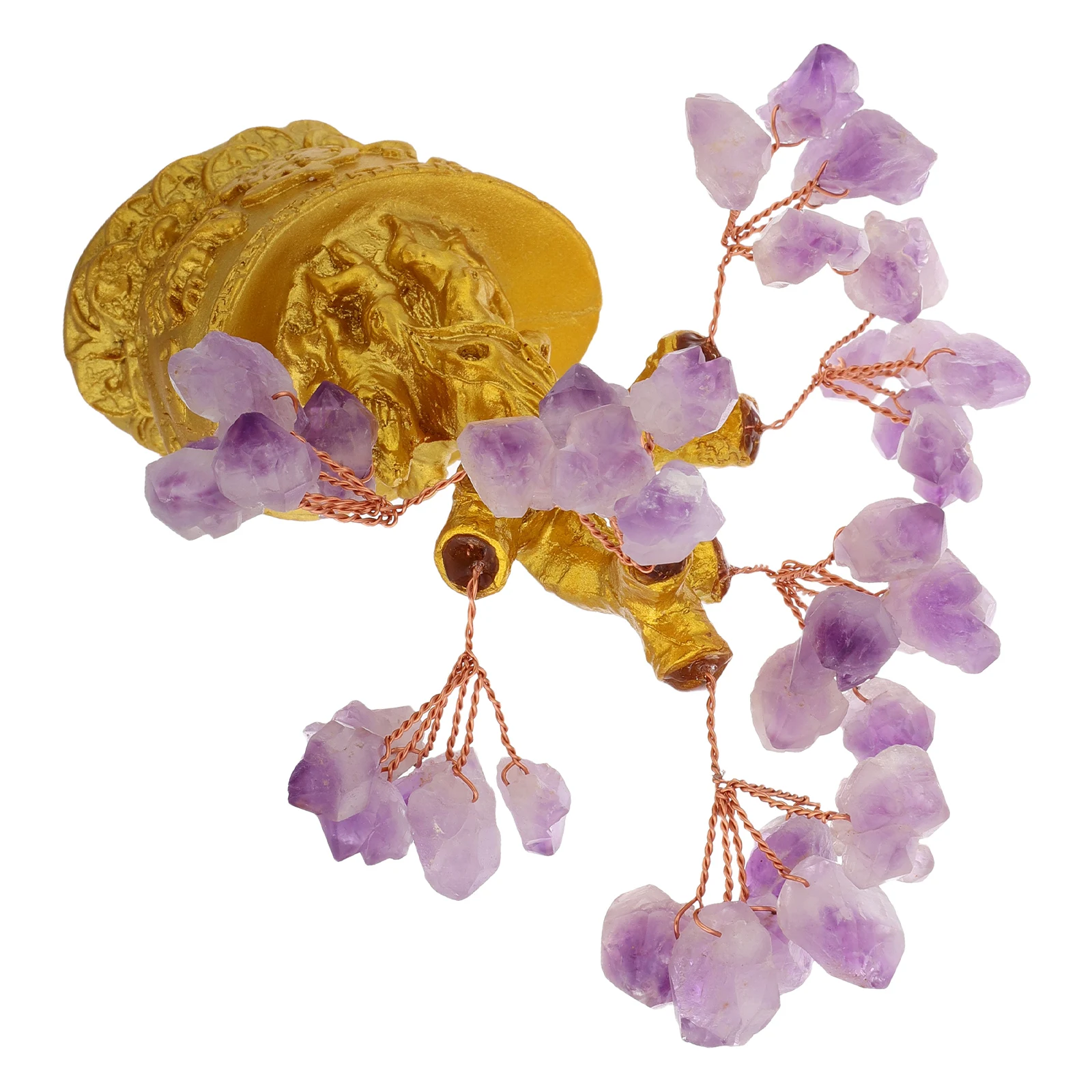 

Crystal Tree Amethyst Wealth Bonsai Home Decor Office Home Meditation Desk Healing Stones Office LuckPlant