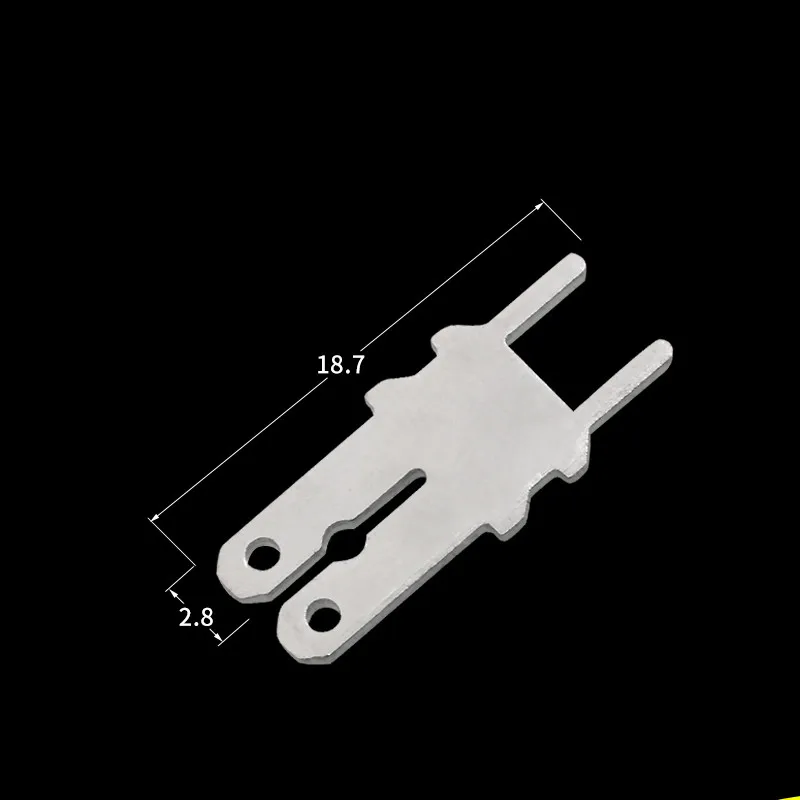 50/100pcs 2.8 Double-head Circuit Board Insert PCB Lug Generator Voltage Regulator Board Lug AVR terminal Welding Sheet