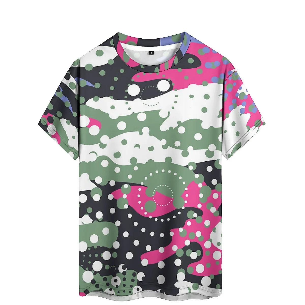Versatile Fashionable Luxurious High-End Men's 3D Printed Short-Sleeve T-Shirt - Crew Neck Printed Top