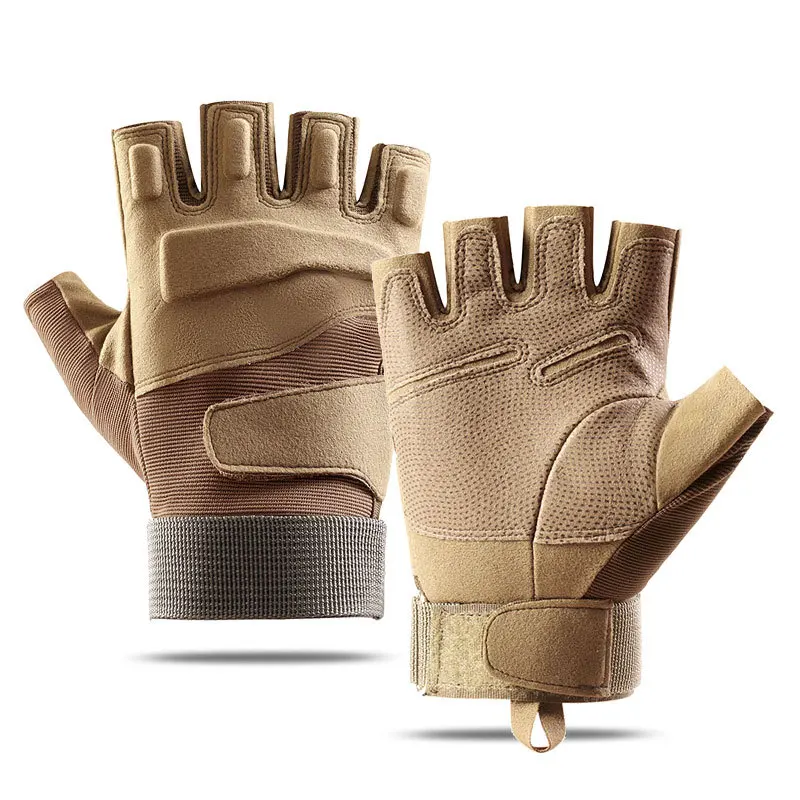 Guantes de medio dedo fuerzas especiales tácticos para hombre conducción al aire libre guantes de pesca guantes de combate de entrenamiento