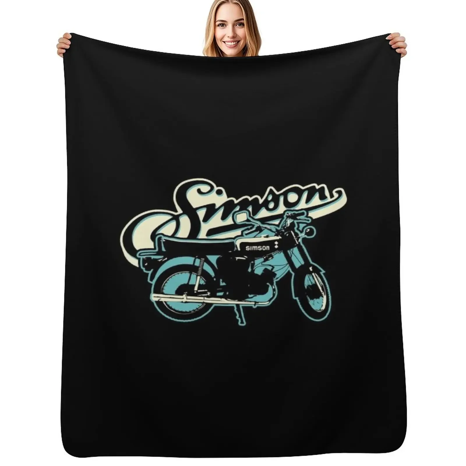 

S51 moped drivers and GDR fans. Throw Blanket Flannel Fabric Soft Beds Sleeping Bag Blanket
