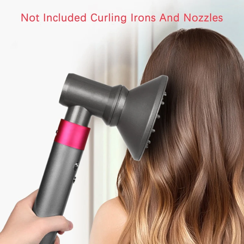 AD-Curl Bar Adapter Compatível para Dyson Airwrap Styler, Cabelo Secador Acessórios, Peças de reposição