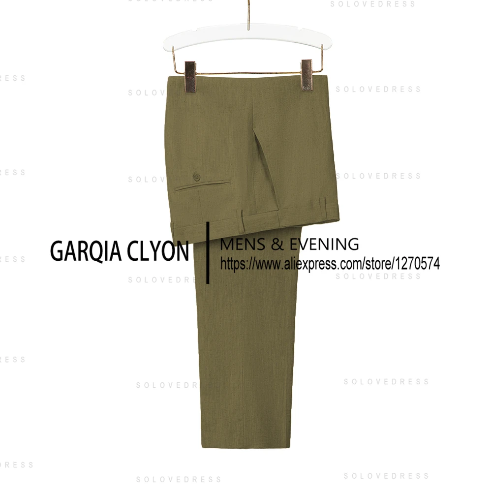New Arrival Classic Men Pants Thin Linen Trousers  Fashion Straight Pants  Casual Pants For Summer