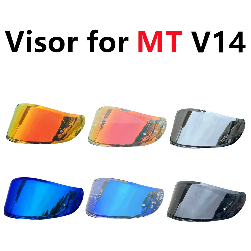 

V-14 Shield for MT Revenge2 Rapide-Pro Blade2SV V14 Helmet Visor Anti-UV Anti-Scratch Coloful High Strength PC Lens Replacement