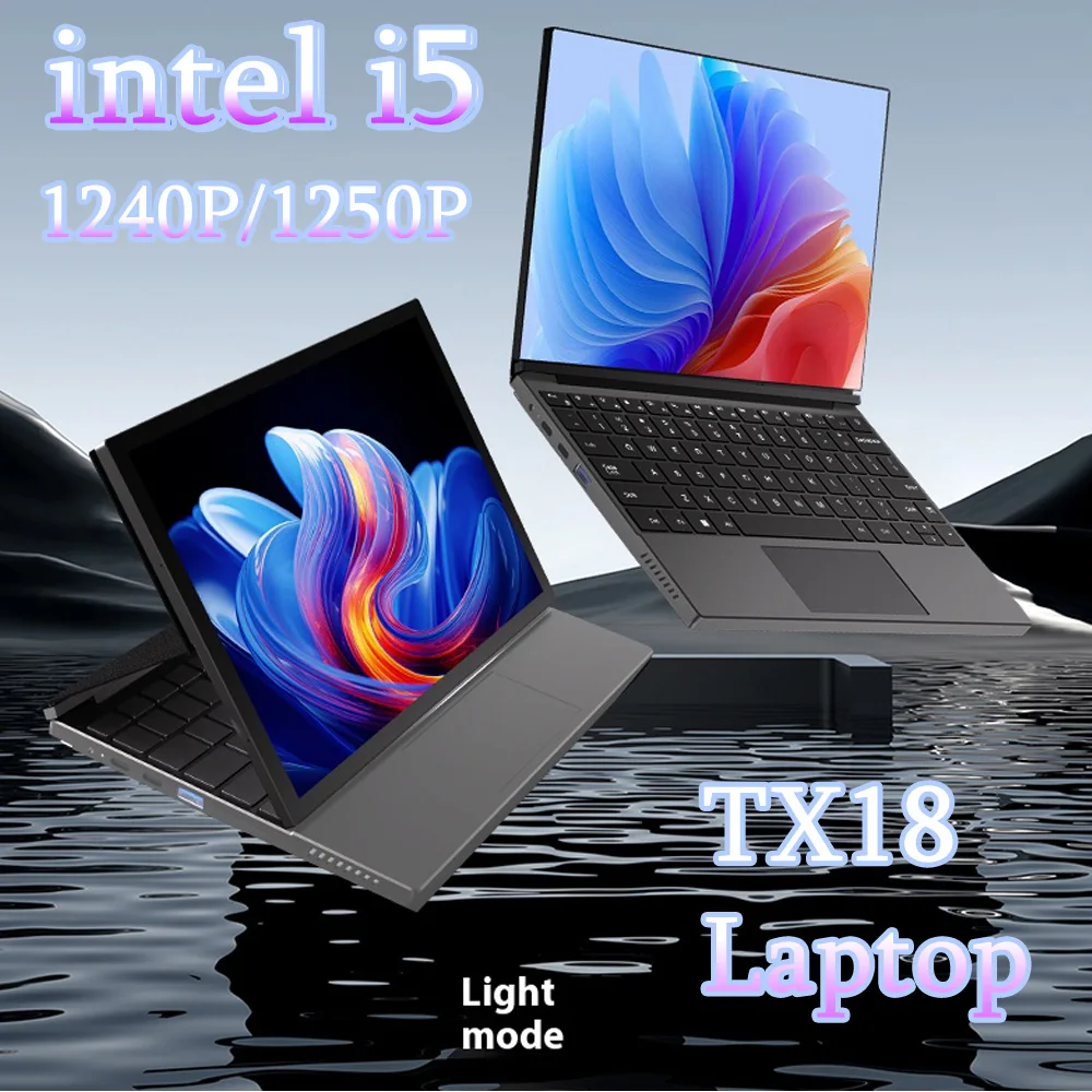 SZBOX كمبيوتر محمول معدني TX18 10.95 بوصة 2 في 1 كمبيوتر محمول Intel i5-1250P MAX Turbo 4.4 جيجا هرتز DDR4 WiFi6 BT5.2 NVME SSD لعبة مكتب كمبيوتر صغير #1