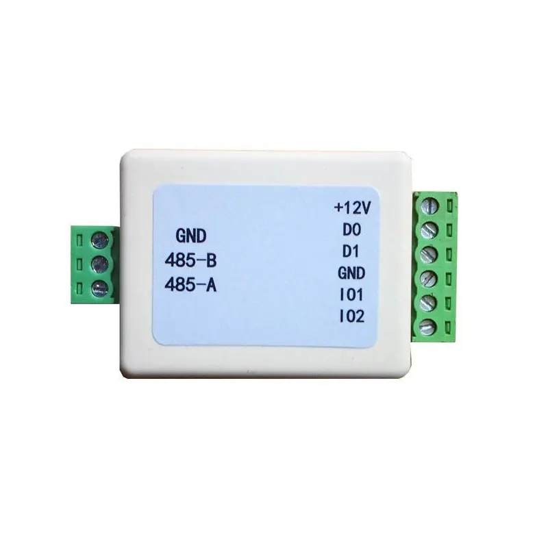 1pair Wiegand Signal Extender / WG Format To RS485 Converter With Two I/O Ports Recognizes All WG Formats Extend Up To 500M