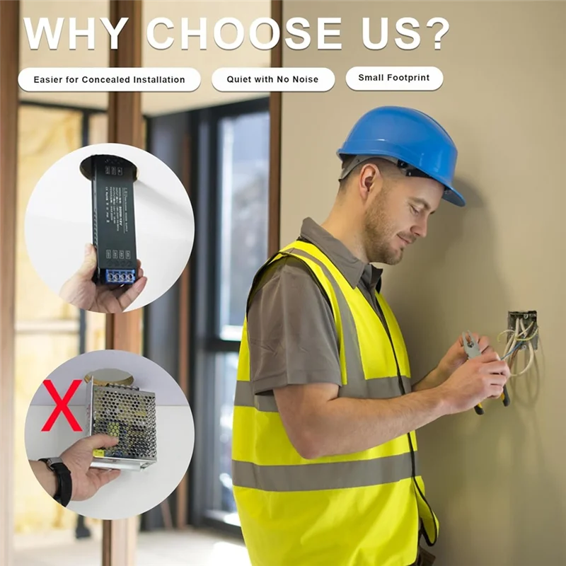 

【B07R】LED Light Driver Power Adapter 24V AC Input 100W AC180-240V Mute Lighting Transformer LED Power Supply