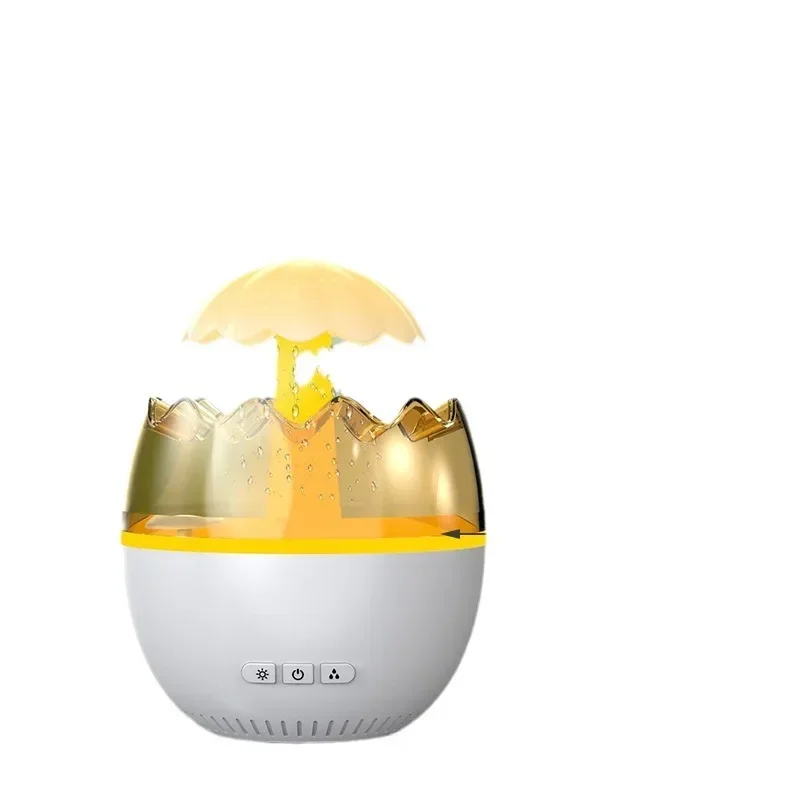 New EH05 Raindrop Humidifier Aromatherapy Machine Colorful Night Light Ultrasonic Atomization Essential Oil Aromatherapy